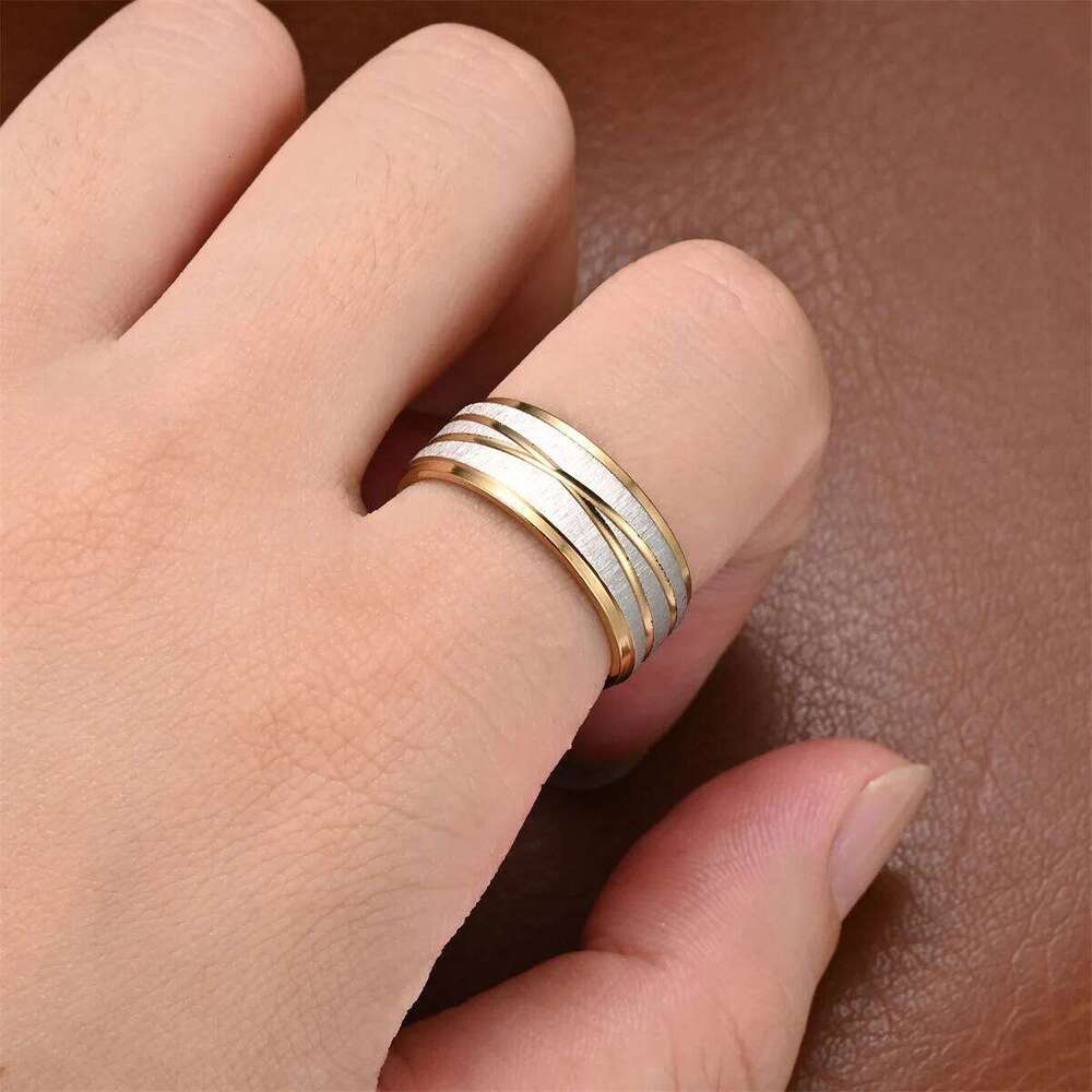 Fashion Couple Wedding Band Valentine's Day Gift Charm Zirocon Set For Women Trendy Stainless Steel Men Rings H260312