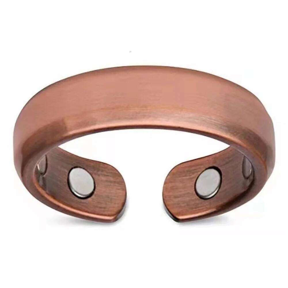 Trendy Magnetic Therapy Ring Women Men's Slimming Lymphatic Detox Magnet Open Finger Rings Anti Snore Health Care Gift Jewelry H260312
