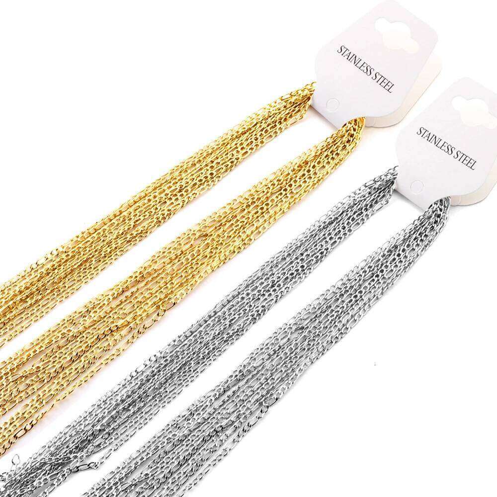 ASONSTEEL 1 Piece Rope Cuban Link Chain Stainless Steel Necklace 45cm/50cm/55cm/60cm Gold Color Jewelry For Women Men Trending H260312