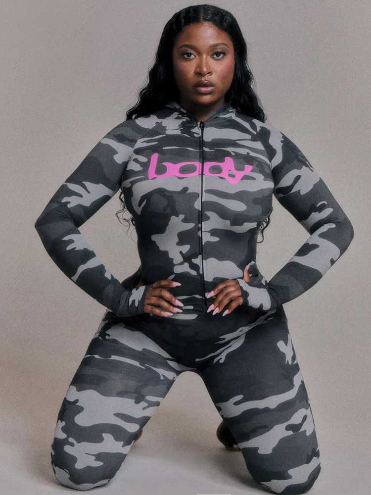 Weird Puss Letter Leopard Print 2 Piece Set Women Casual Zip Hooded Crop JackeLeggings Matching Stretch Sporty Street Outfits M260313