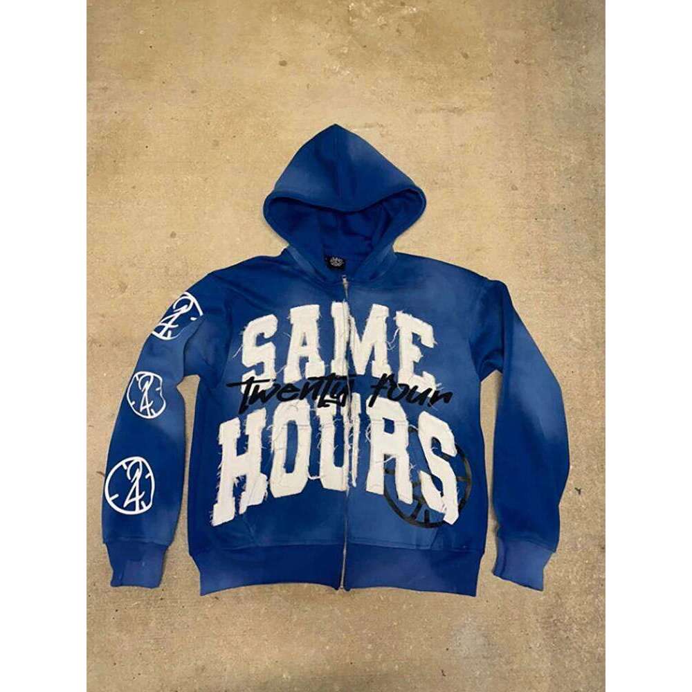 Y2K Streetwear Zip Up Mens Womens Hip Hop Gothic Graffiti Pattern Print Oversized Hoodie New Harajuku Retro Sweatshirt Z260314