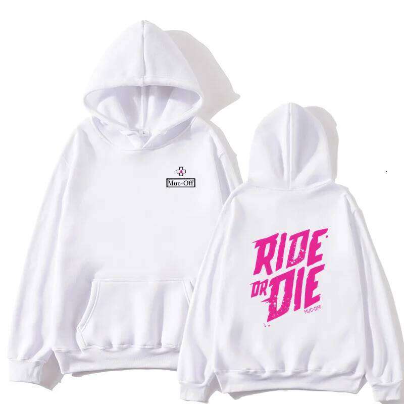 Autumn/Winter Ride or Die Print Men's and Women's Hoodies Cycling Street Fashion Leisure Long Sleeve Sports Shirt Top Z260314