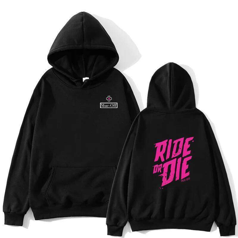 Autumn/Winter Ride or Die Print Men's and Women's Hoodies Cycling Street Fashion Leisure Long Sleeve Sports Shirt Top Z260314