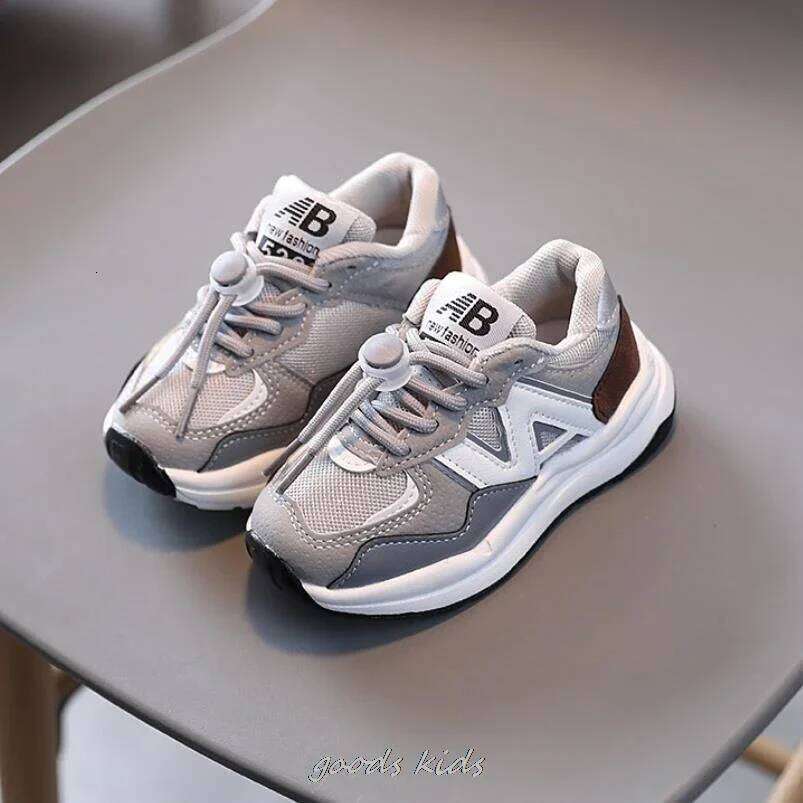 New Basket Kids Boys Non-slip for Children Sneakers Girls Shoes Anti-slippery Leather Running Footwear Trainers 26Y0313