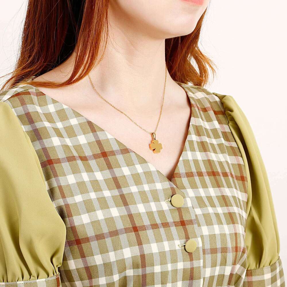 Stainless Steel Cr Necklace For Women Pendant Choker Fashion Simple Cheap Jewelry Accessories H260312