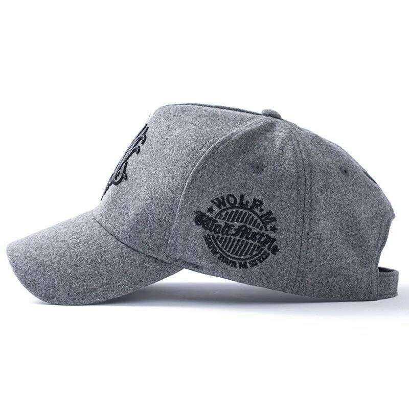 Winter Thick Warm Woolen Size 60cm 63cm Baseball Caps Men Big Head Snapback Cap for Outdoor Felt Large Sport Dad Sun Hat Z260313