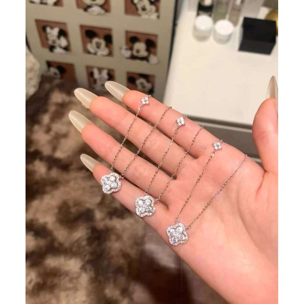 Cr Full Diamond Necklace - Lucky Charm Jewelry Gift for Her Exquisite Minimalist Design | Perfect Ins Style Luxu H260312