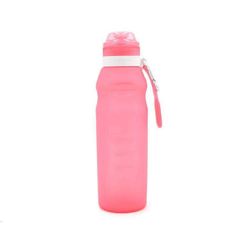 600ml Silicone Folding Drink Water Bottle Portable Cup Travel Outdoor Sport Bottles Bike Cycling Accessories Z260313