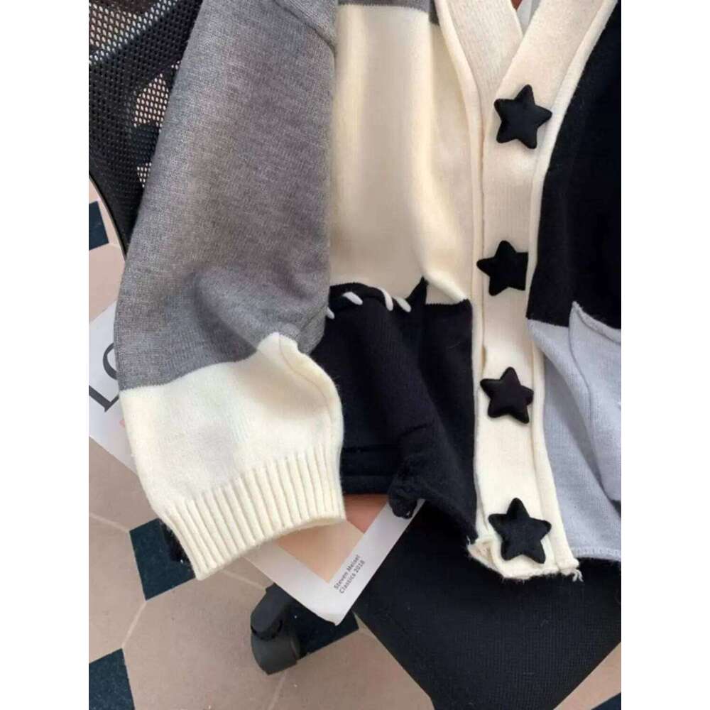 Sweater Jacket for Women Loose Lazy Style Soft and Sticky Knitted Cardigan Top Z260313