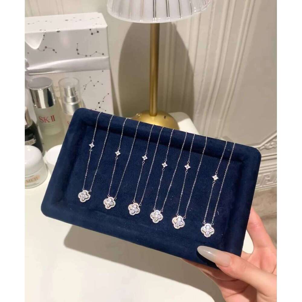 Cr Full Diamond Necklace - Lucky Charm Jewelry Gift for Her Exquisite Minimalist Design | Perfect Ins Style Luxu H260312