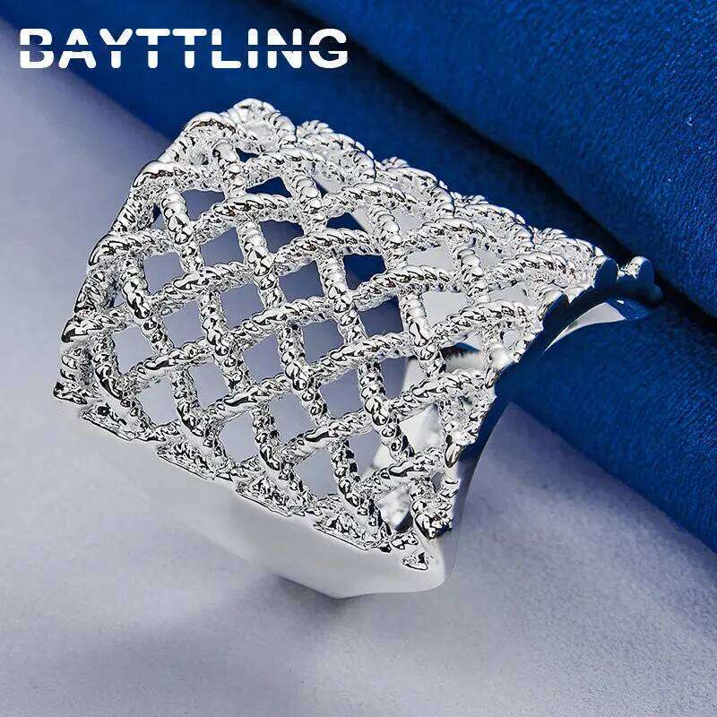 925 Sterling Silver 6/7/8/9/10# Exquisitely Braided Ring For Men Women Fashion Party Gift Jewelry Accessories H260312
