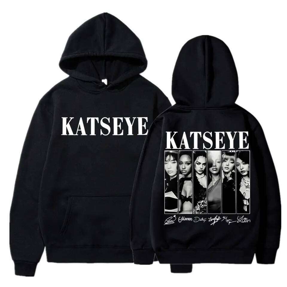 Limted Kpop Katseye Print Hoodies Vintage Trendy Men Women Y2k Hoody Sweatshirt Fleece Oversized Tracksuit Streetwear Fans Gifts Z260315