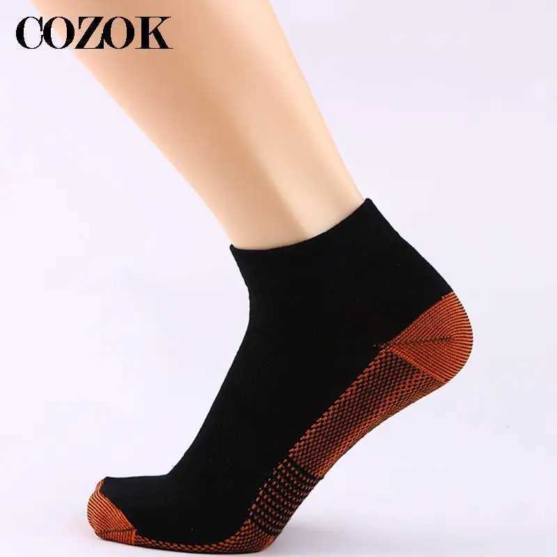 5 Pairs Copper Fiber Compression Socks Sports Men Women Unisex Foot Socks Plantar Fasciitis Heel Spurs Arch Pain Socks Men Meias D260313