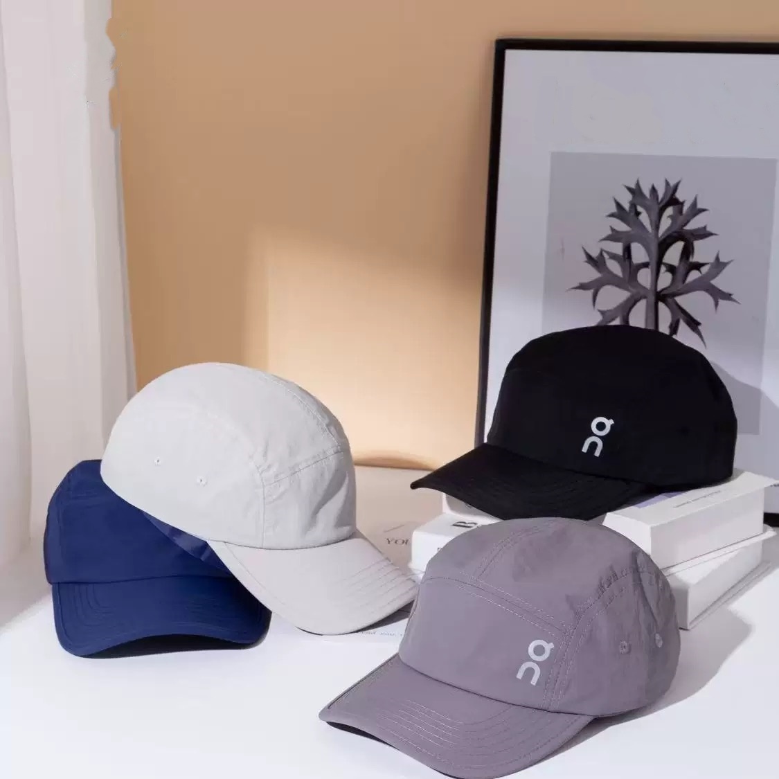 On-running caps designer mens Lightweight Cap sports Court Cap Outdoor Sunshade Trail Hat bucket Hat baseball cap unisex adjustable size