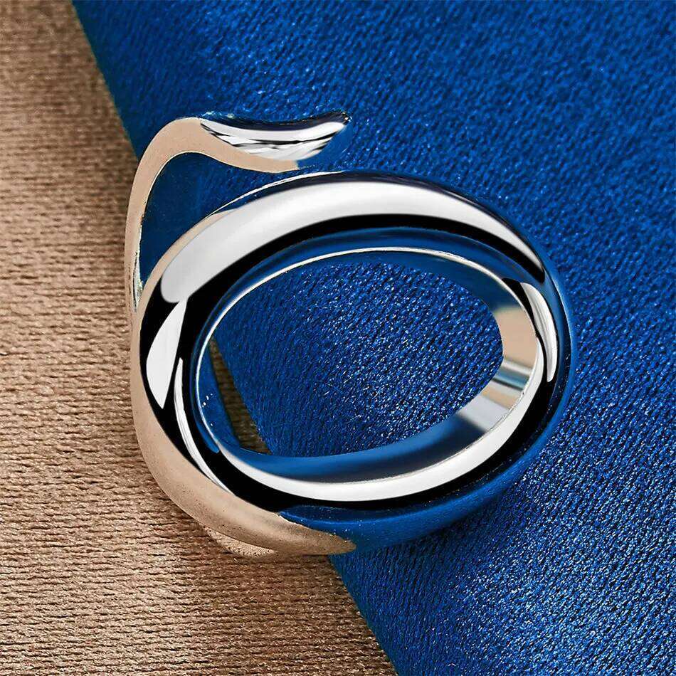 1 piece 925 Pure Silver Openwork Delicate Round Ring for Women Jewelry Gifts Wedding Accessories H260312