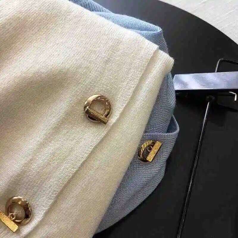 Knitted Cardigans New Long Sleeve O-Neck White Knit Sweater Cardigan Women Tops Knitwears Sueters De Mujer Q1089 Z260314