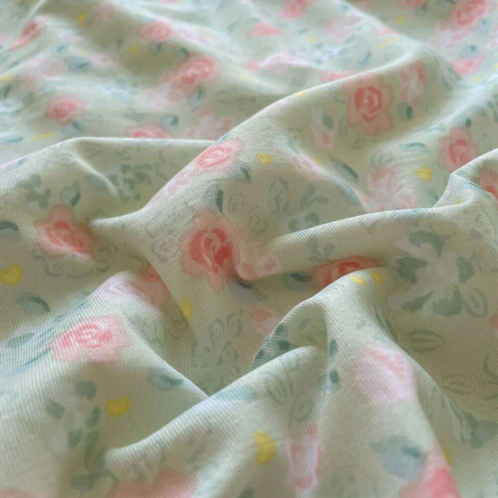 Floral Printed Four Piece Soft Bedroom Decor Bedding Set Summer Quilt Bed Sheet With Pillowcases Home Textiles H260311 H260312 - view 7