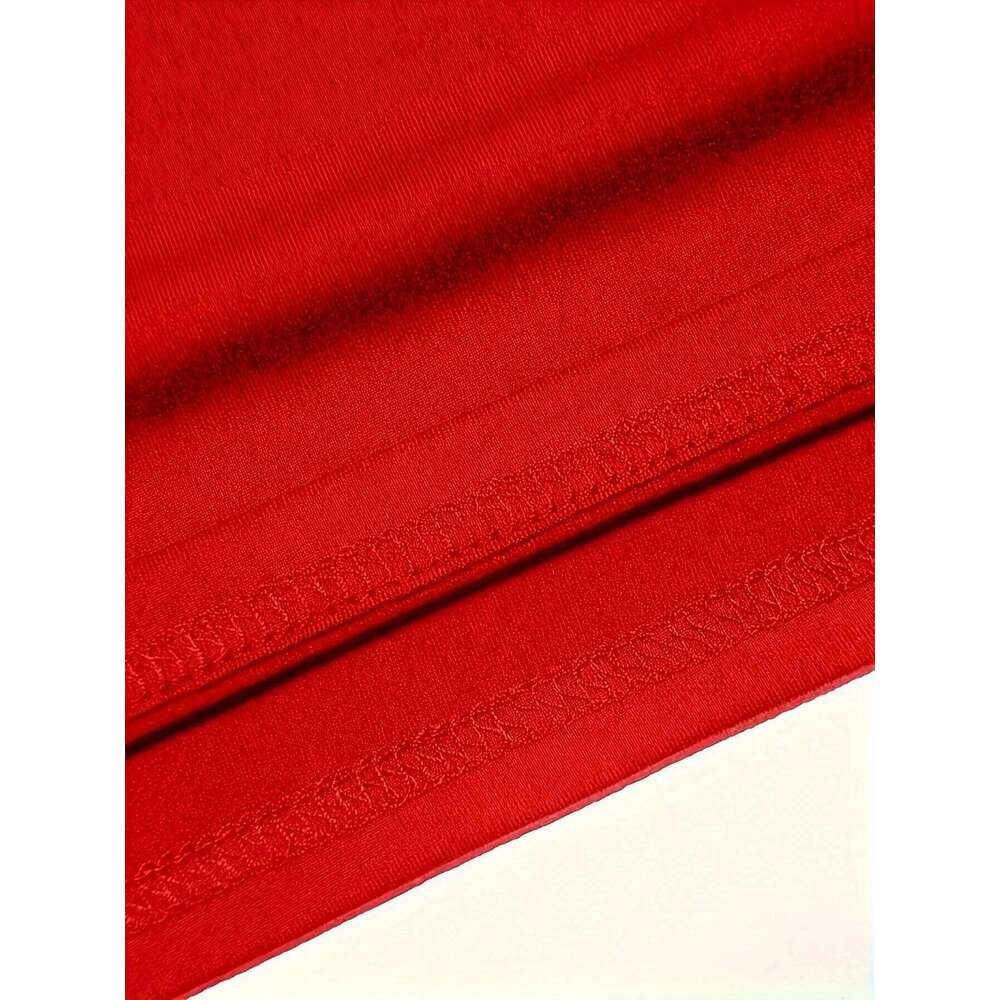 red T-shirt LOS ANGELES short TopS Women's Short Sleeve Casual Tee Round Neck T-Shirt Summer Z260314