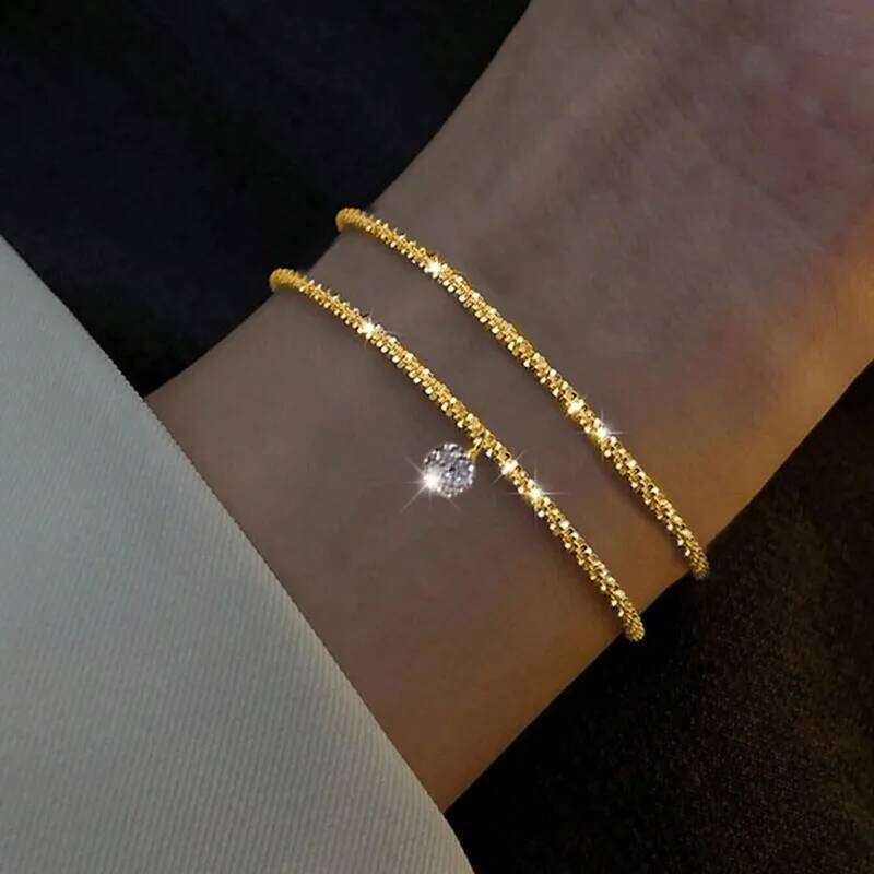 Fashion Silver Color Sparkling Adjustable Bracelets Elegant Fine New Wedding Party Jewelry Bracelet for Women Z260313