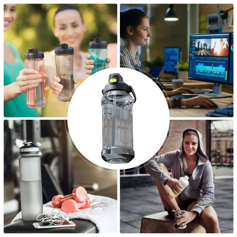 Sport Bottles Leakproof Water Bottle 1.5L Portable Drinking Accessory Leak-Proof Cup For Work Cycling Traveling Camping Outdoor Z260313