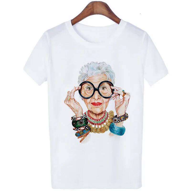 Large Size Women Summer 2021 Print Cartoon Art Loose Casual Harajuku Streetwear Short Sleeve O-Neck Female T-shirt Tops Z260314