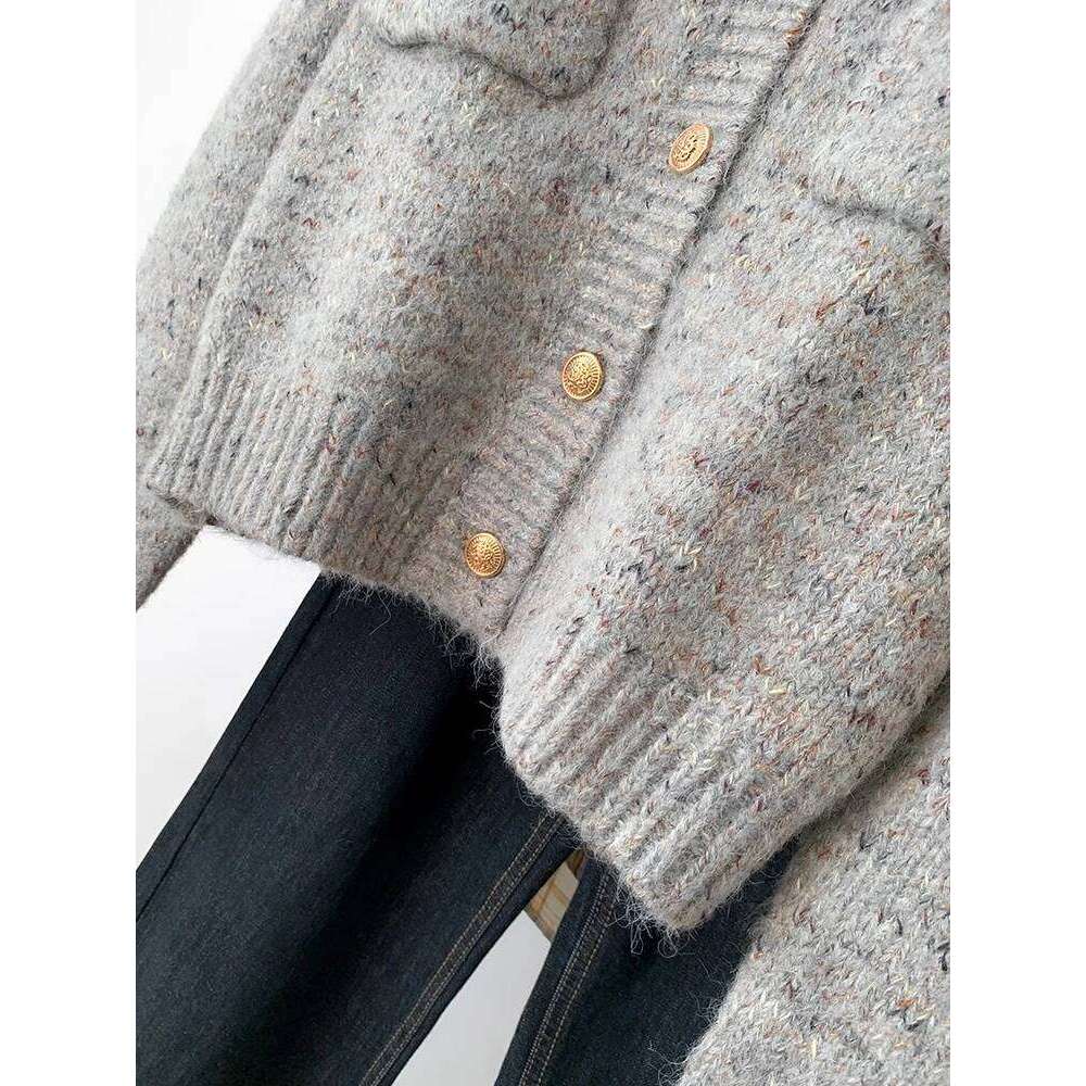 Women Sweet Sweaters Casual Vintage Long Sleeve Elegant Knitted Tops Coat Korean Style O-Neck Lady Cardigan Z260313