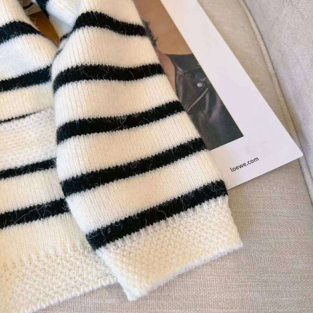 Stripe Knitted Cardigan Women Spring Autumn O-neck Single Breasted Long Sleeve Crop Tops Fashion Casual Chic Female Sweaters Z260313