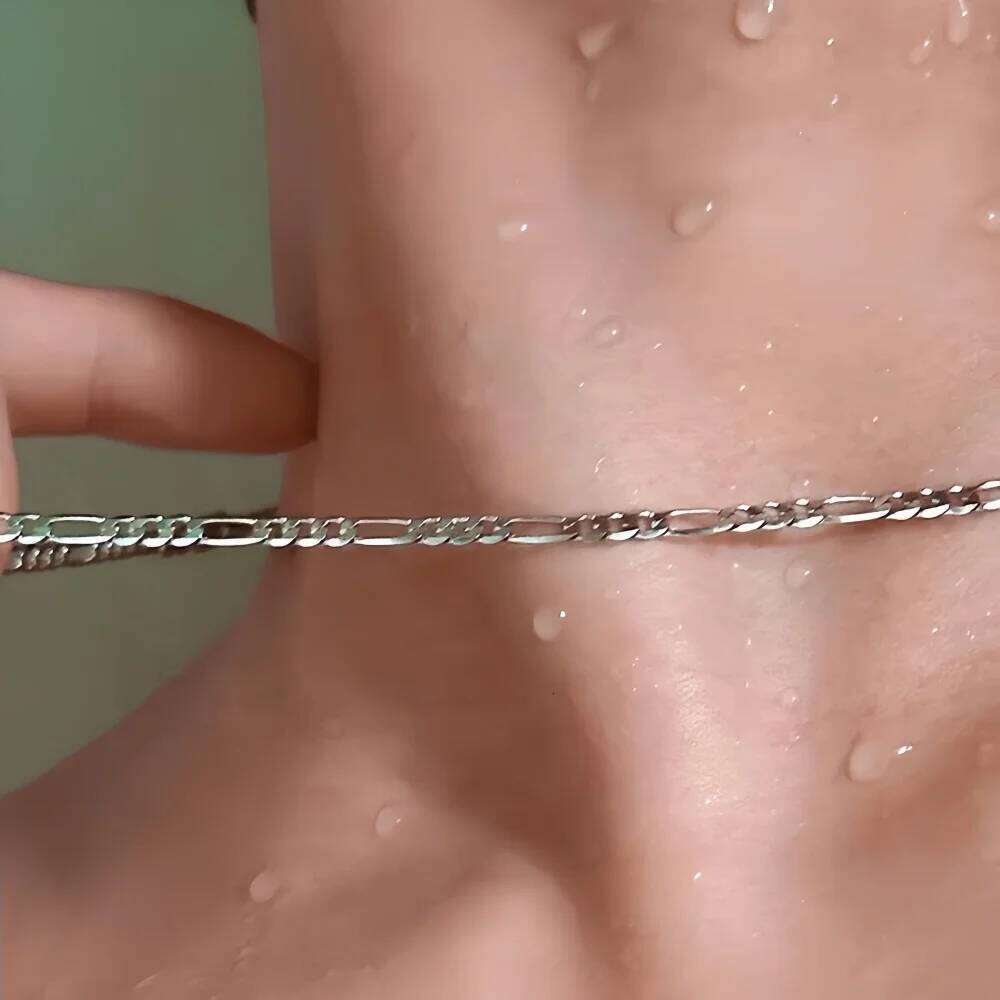 3mm NK Stainless Steel Hip Hop Figaro Men Necklace Fashion Chain Jewelry Accessories H260312