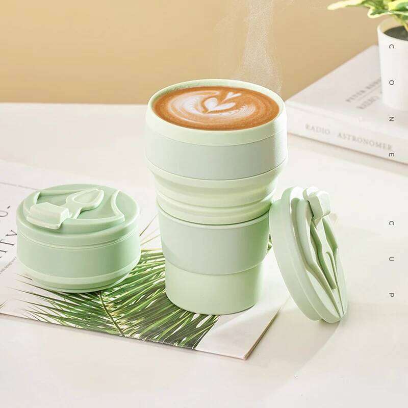 GIANXI Reusable Silicone Folding Portable Telescopic Coffee Cups Outdoor Camping Travel Hiking Collapsible Cup Drinkware Z260313