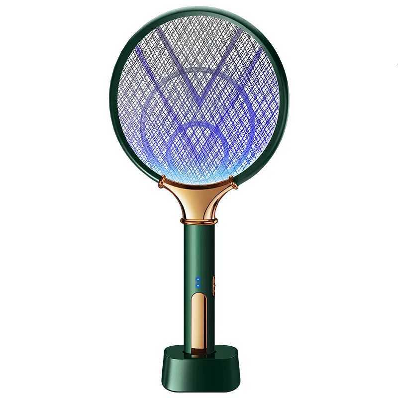Mosquito Racket 2 In 1 USB Rechargeable Fly Zapper Swatter Lamp Seduction Trap Summer Night Baby Sleep Protect Tools H260313