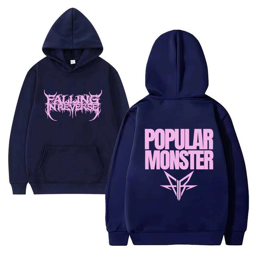 Banda De Rock Falling in Reverse Nuevo lbum Popular Monstour Impreso Sudadera Con Capucha Hombres Mujeres Moda Y2k Streetwear Z260315