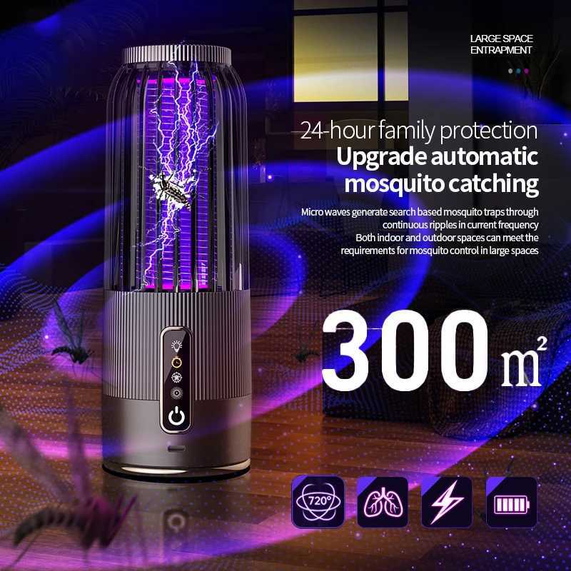 Upgrade Solar Energy Mosquito Killer Lamp Outdoor Mosquito Killer Solar Charging Mosquito Repellent Household Mosquito Killer H260313