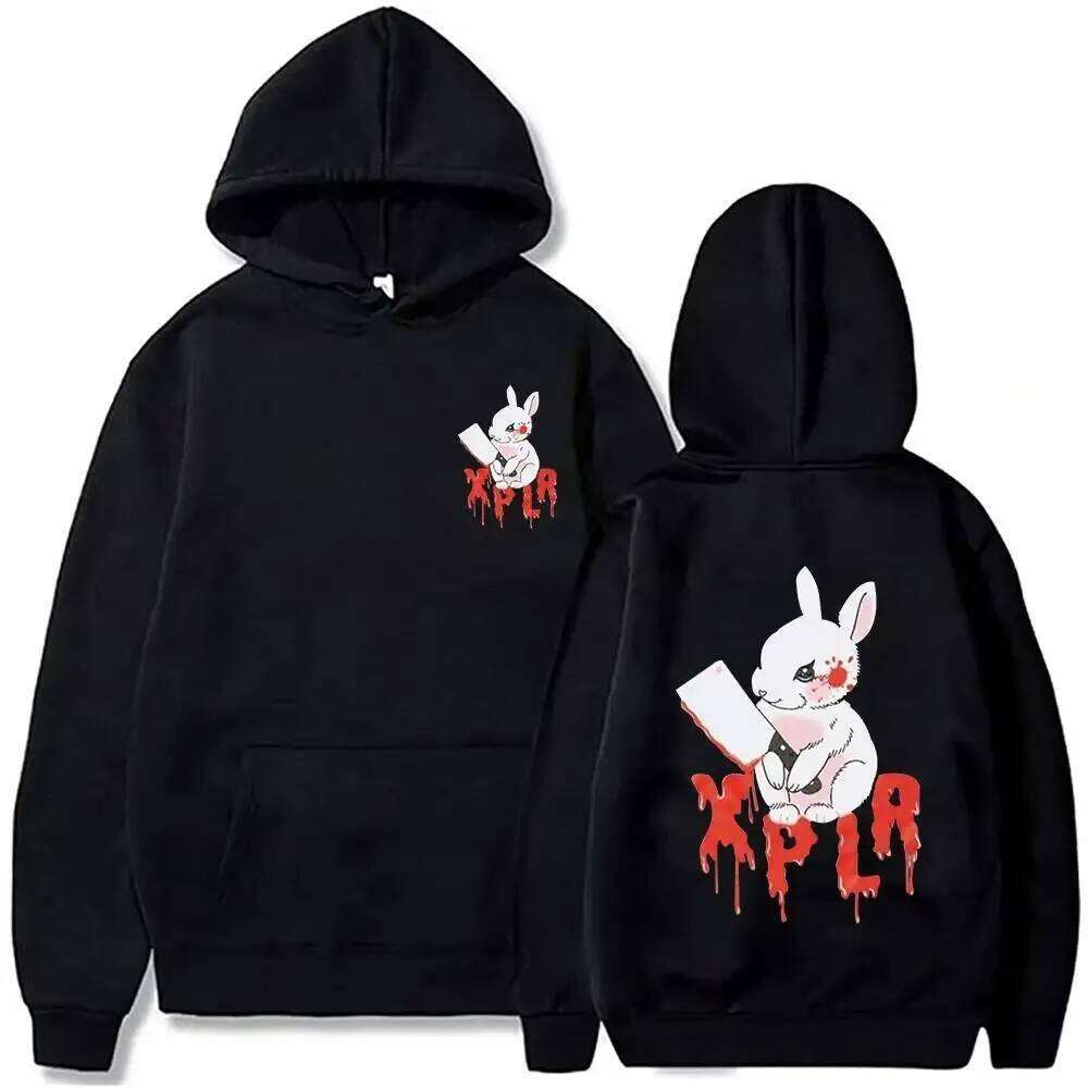 Autumn Sam Xplr Merch Colby rabbit pocket men's and women's fashionable casual printed solid color warm hoodie Z260314