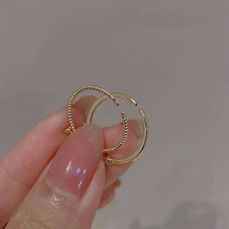 Gold Silver Color Heart Rings Set for Women Girls Luxury Cubic Zirconia Twist Wedding Ring Adjustable Fashion Jewelry Gifts H260312