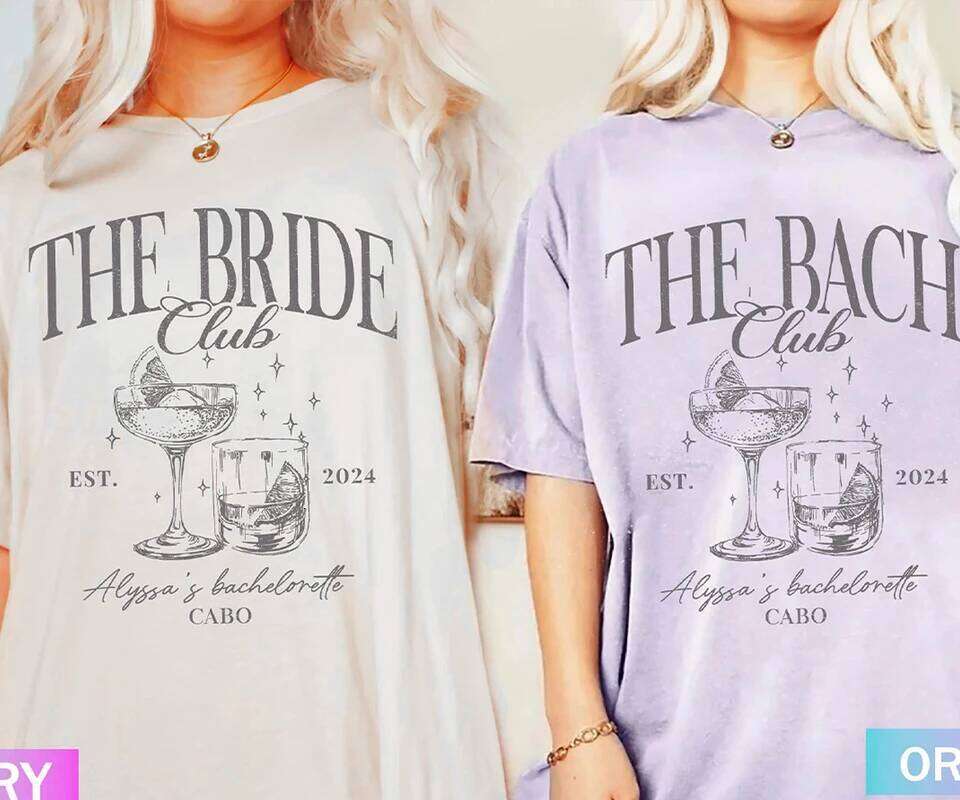 Custom Shirt Luxury Bachelorette Merch, Bridal Party Gifs Bach Trip Y2K Top Daily Trendy Streetwear Z260314