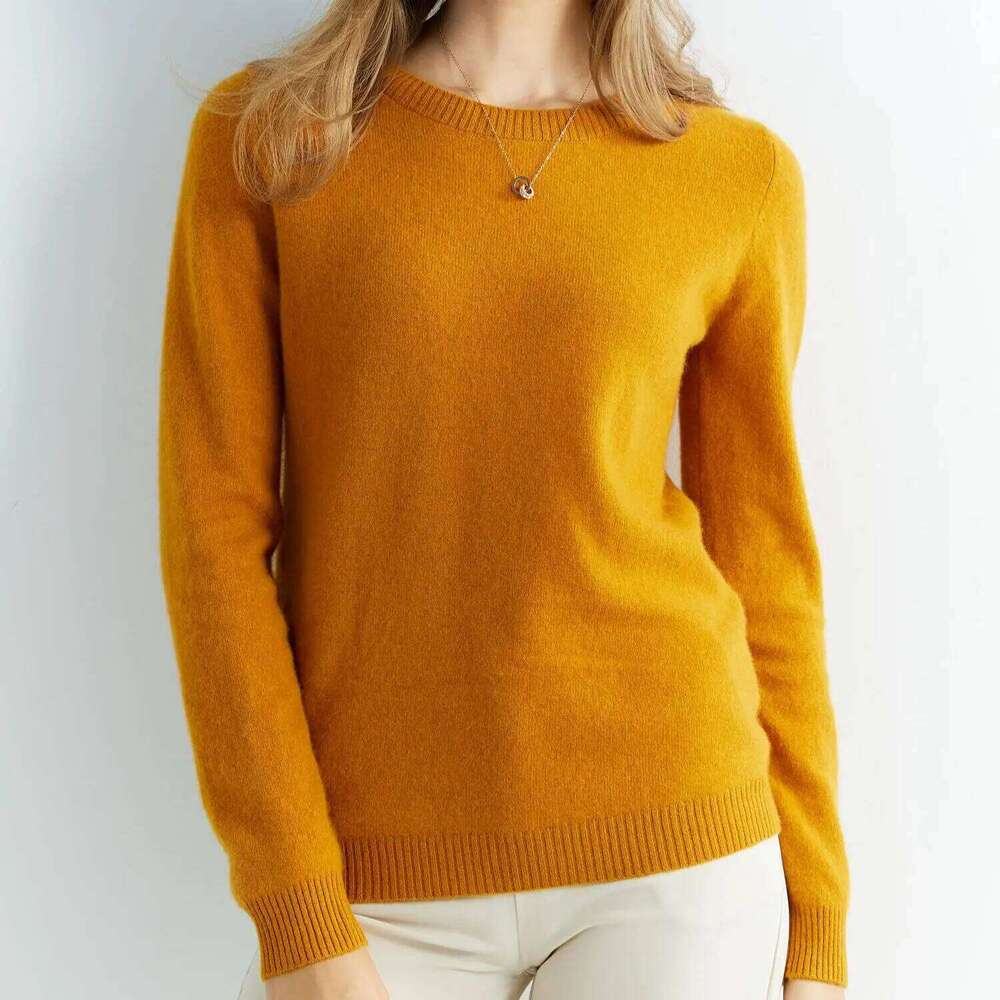 Knitted Sweaters Cashmere Sweater Women 100% Merino Wool O-Neck Vintage Pullovers 2022 Winter Autumn Jumpers Clothing Top Female Z260313