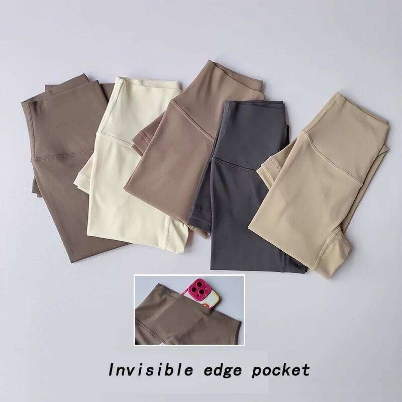 High-End Women's Naked Feeling Fitness Leggings Soft Workout Yoga Pants Energy Gym Tights for Running 26Y0313