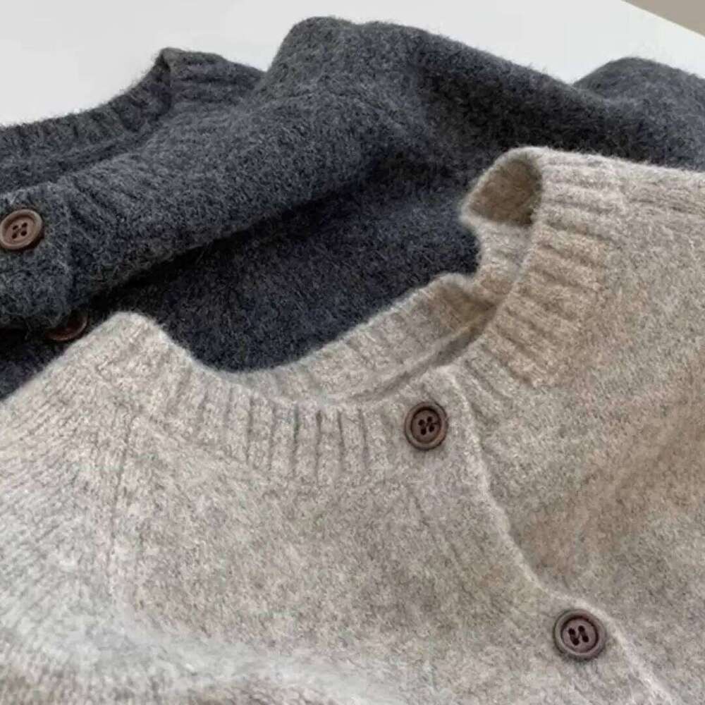 WinvyNee Women's Clothing Merino Wool Camel Cardigans O Neck Long Sleeve Sweaters Solid Outerwear Knitted Tops Autumn B1683005 Z260313