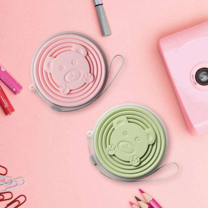 180/320ML Silicone Collapsible Travelling Cups Reusable & Portable Drinking Cup with Lids for Outdoor Hiking Z260314