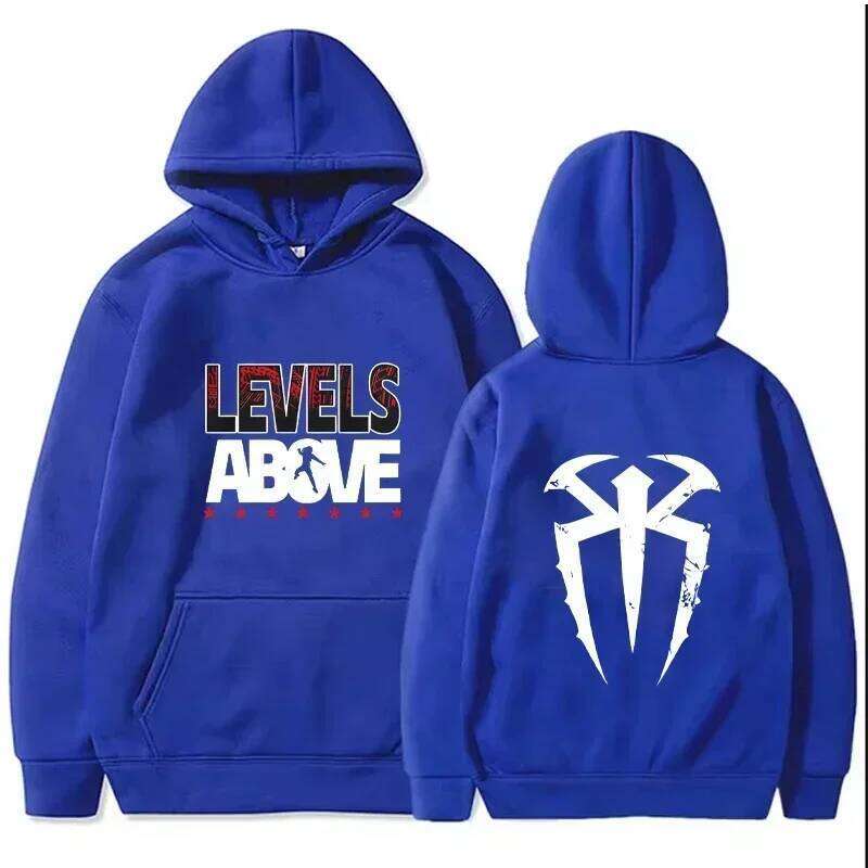 Women's Men's Casual Hooded Sweatshirt Roman Reigns Printed Pullover Long Sleeved Harajuku Street Fashion Streetwear Z260315