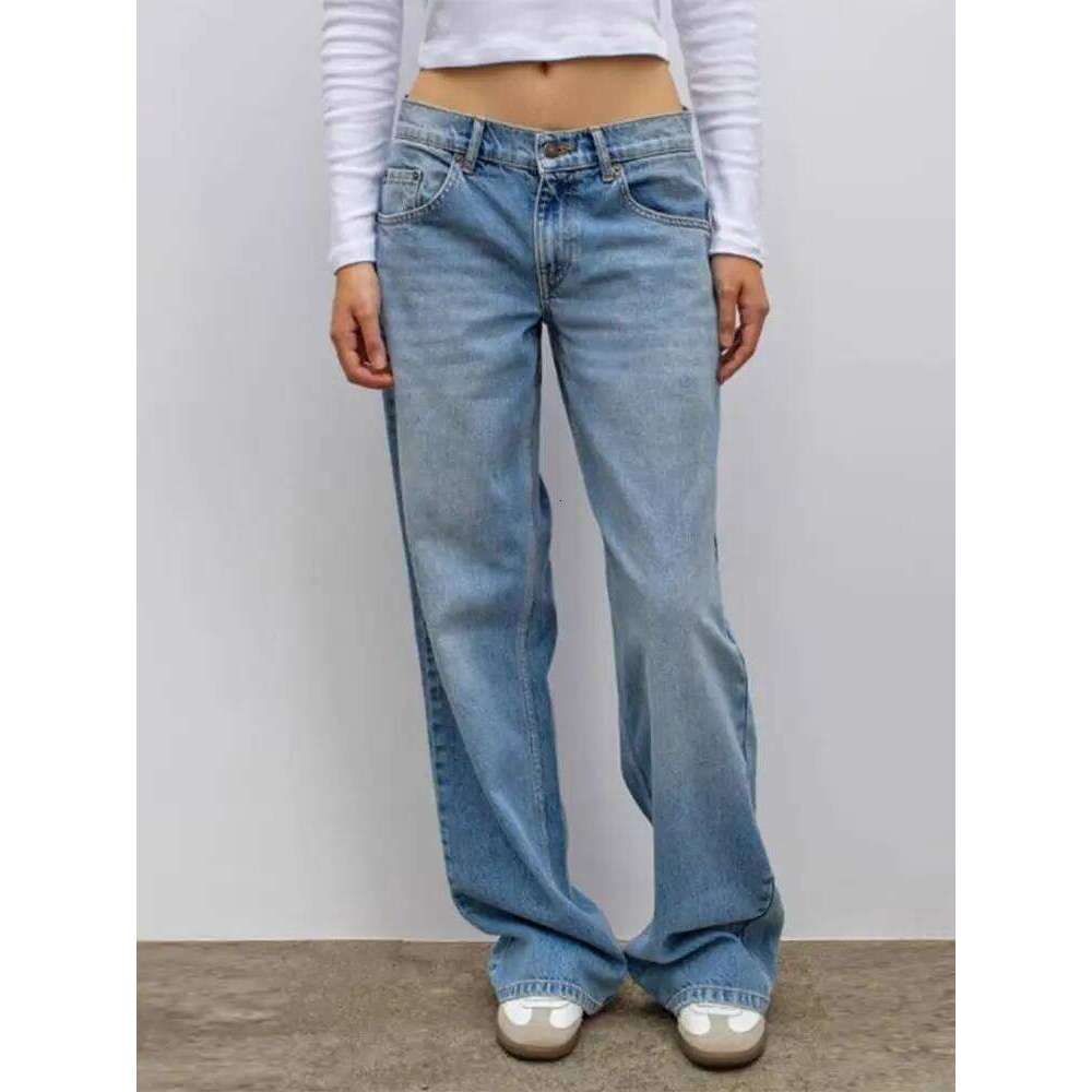 Star Patch Splicing Straight Jeans Woman High Waist Loose Denim Pants Chic Street Casual Women's Spring Summer New Long Trousers Z260313