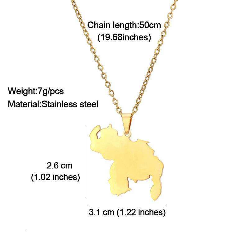 2022 New Venezuela Map Pendant Necklaces Silver Color/Gold Color Stainless Steel Chain Necklace Choker Venezuelan Jewelry H260312