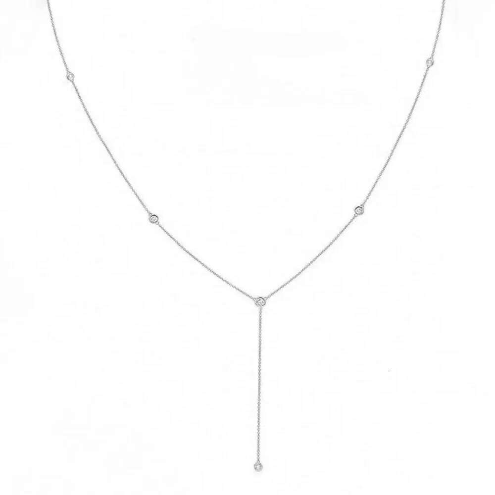 DGIDDK Fashion Layered Long Stainless Steel Geometric Beads Tassel Simple Necklace Gift For Women Jewelry H260312