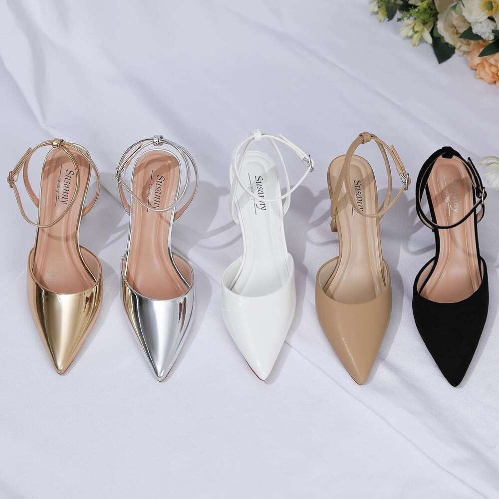 For Women Stiletto Closed Pointed Toe Backless Dress High Heels Sexy Kitten Pumps Wedding Guest Party Dance Prom Dressy Comfort Shoes MOJIDASHU