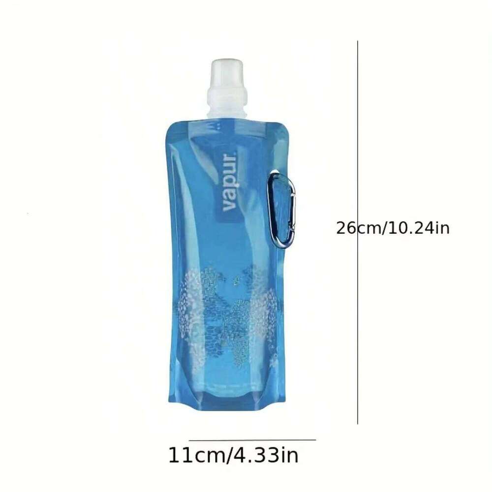 1/2PCS 500ML Portable Ultralight Bag Foldable Soft Flask Squeeze Water Bottle for Hiking Camping Outdoor Sport Supplies Z260313