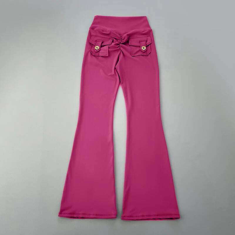 New pocket micro horn for hip lifting fitness dance quick drying exercise training yoga pants