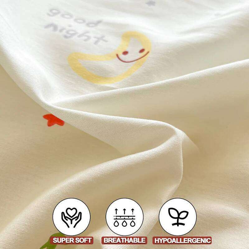 Cartoon Bedding Set 100% Cotton 3pcs Duvet Cover Set,Twin/Full 140x200 200x200, Breathable,Hypoallergenic,Fade Resistant H260312 - view 6