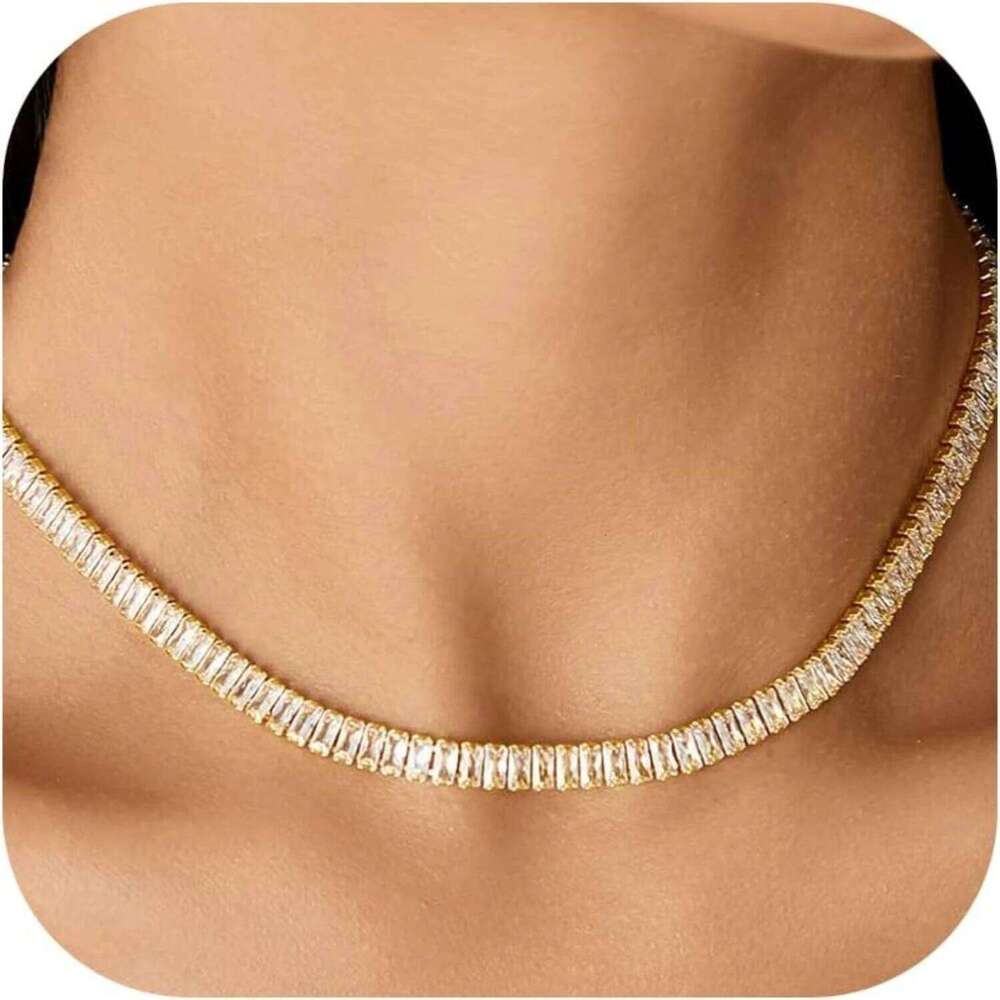 Cubic Zircon 14K Gold Plated Waterproof Layered Necklaces Non Tarnish Dainty Necklace Stack Jewelry for Women H260312