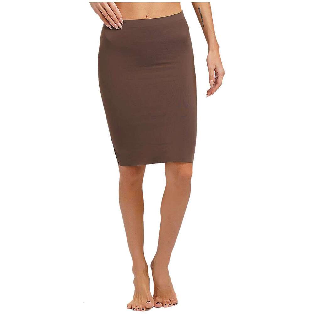 Sexy Women Tummy Control Body High Waist Shaperwear Underdress Seamless Plain Color Tight Fitting Shaper Skirt Z260314