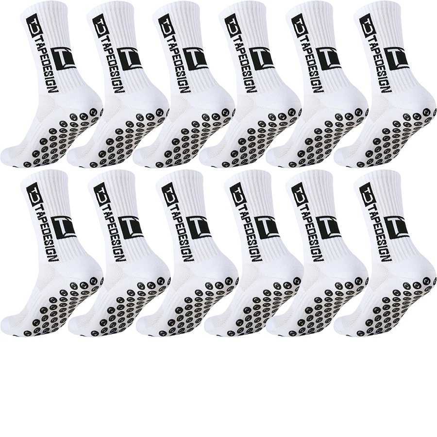 Moisture Wicking Athletic Socks With Professional Non Slip Grip Towel Bottom Shockproof Football Basketball 1/6/12 pairs D260313